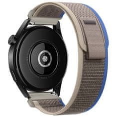 BStrap Velcro Nylon řemínek na Huawei Watch GT3 42mm, white rainbow