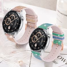 BStrap Glitter řemínek na Samsung Galaxy Watch Active 2 40/44mm, silver