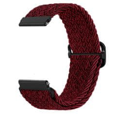 BStrap Braid Nylon řemínek na Garmin Venu 2 Plus, red black