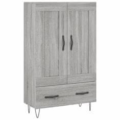 Greatstore Skříň highboard šedá sonoma 69,5 x 31 x 115 cm kompozitní dřevo