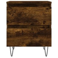 Greatstore Noční stolky 2 ks kouřový dub 40 x 35 x 50 cm kompozitní dřevo