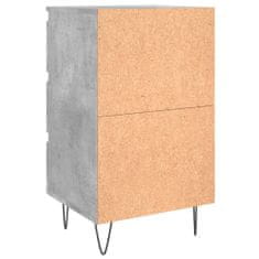 Greatstore Noční stolky 2 ks betonově šedé 40x35x69 cm kompozitní dřevo