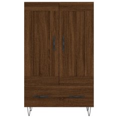 Greatstore Skříň highboard hnědý dub 69,5 x 31 x 115 cm kompozitní dřevo