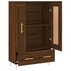 Vidaxl Skříň highboard hnědý dub 69,5 x 31 x 115 cm kompozitní dřevo