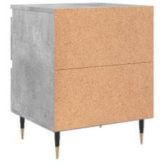 Greatstore Noční stolky 2 ks betonově šedé 40x35x50 cm kompozitní dřevo