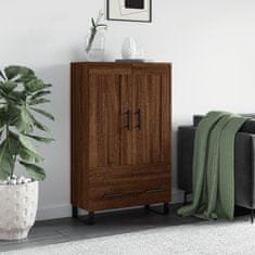 Greatstore Skříň highboard hnědý dub 69,5 x 31 x 115 cm kompozitní dřevo