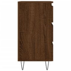 Greatstore Noční stolky 2 ks hnědý dub 40 x 35 x 69 cm kompozitní dřevo