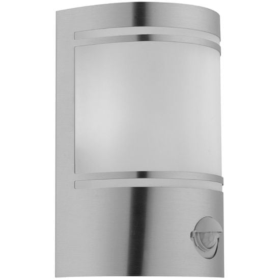 Ecolite Ecolite Venk. sv., max.60W,nástěnka, PIR 90°, dosah 7m, IP44, nerez Z3019S-CHRM