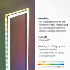 PAUL NEUHAUS LEUCHTEN DIREKT is JUST LIGHT LED stojací svítidlo stříbrná barva, nožní vypínač, stmívatelné Sidelight RGB Rainbow 2700-5000K LD 14640-55