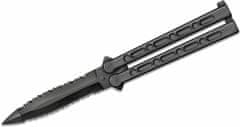 Cold Steel 92EAA FGX Balisong motýlkový kapesní nůž 12,7 cm, celočerný, Griv-Ex