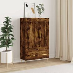 Greatstore Skříň highboard kouřový dub 69,5 x 31 x 115 cm kompozitní dřevo