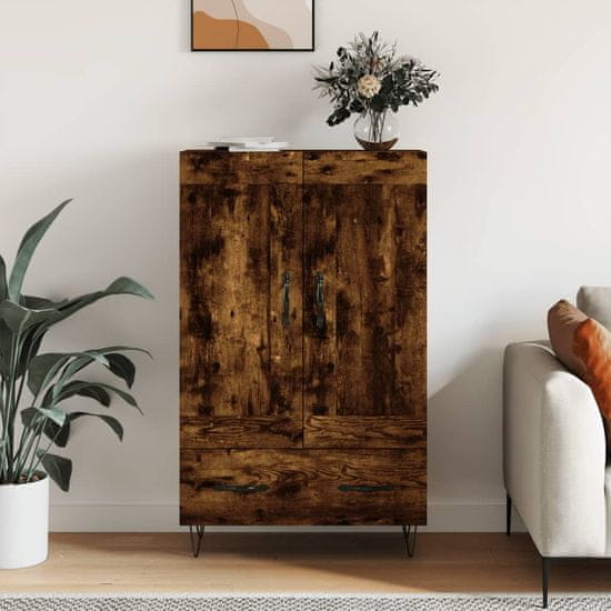 Vidaxl Skříň highboard kouřový dub 69,5 x 31 x 115 cm kompozitní dřevo