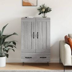 Greatstore Skříň highboard šedá sonoma 69,5 x 31 x 115 cm kompozitní dřevo