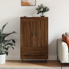 Greatstore Skříň highboard hnědý dub 69,5 x 31 x 115 cm kompozitní dřevo