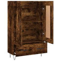 Greatstore Skříň highboard kouřový dub 69,5 x 31 x 115 cm kompozitní dřevo