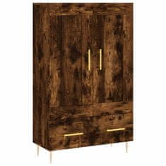 Greatstore Skříň highboard kouřový dub 69,5 x 31 x 115 cm kompozitní dřevo