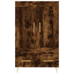 Greatstore Skříň highboard kouřový dub 69,5 x 31 x 115 cm kompozitní dřevo