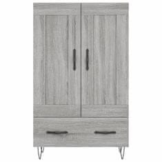 Greatstore Skříň highboard šedá sonoma 69,5 x 31 x 115 cm kompozitní dřevo