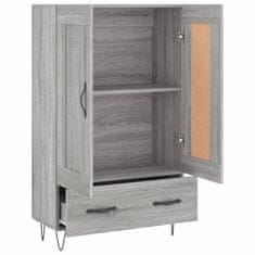 Greatstore Skříň highboard šedá sonoma 69,5 x 31 x 115 cm kompozitní dřevo