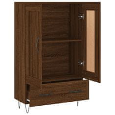 Greatstore Skříň highboard hnědý dub 69,5 x 31 x 115 cm kompozitní dřevo