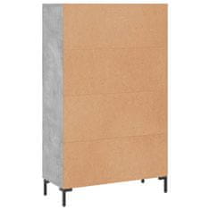 Greatstore Skříň highboard betonově šedá 69,5x31x115 cm kompozitní dřevo