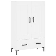 Greatstore Skříň highboard bílá 69,5 x 31 x 115 cm kompozitní dřevo