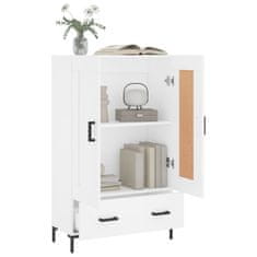 Greatstore Skříň highboard bílá 69,5 x 31 x 115 cm kompozitní dřevo