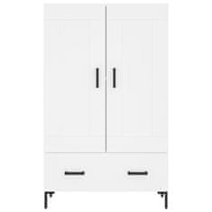 Greatstore Skříň highboard bílá 69,5 x 31 x 115 cm kompozitní dřevo