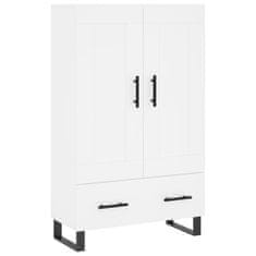 Greatstore Skříň highboard bílá 69,5 x 31 x 115 cm kompozitní dřevo