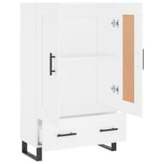 Greatstore Skříň highboard bílá 69,5 x 31 x 115 cm kompozitní dřevo