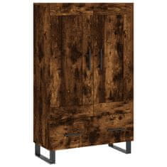 Greatstore Skříň highboard kouřový dub 69,5 x 31 x 115 cm kompozitní dřevo