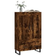 Greatstore Skříň highboard kouřový dub 69,5 x 31 x 115 cm kompozitní dřevo