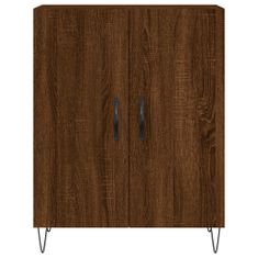 Vidaxl Skříň highboard hnědý dub 69,5 x 34 x 180 cm kompozitní dřevo