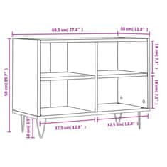 Vidaxl TV skříňka dub sonoma 69,5 x 30 x 50 cm kompozitní dřevo