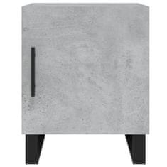 Greatstore Noční stolky 2 ks betonově šedé 40x40x50 cm kompozitní dřevo