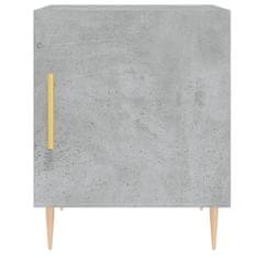 Greatstore Noční stolky 2 ks betonově šedé 40x40x50 cm kompozitní dřevo