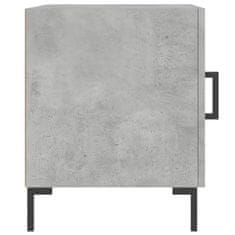 Greatstore Noční stolky 2 ks betonově šedé 40x40x50 cm kompozitní dřevo