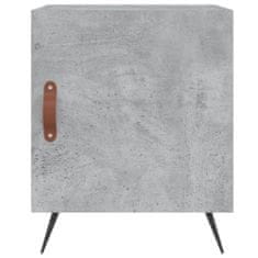 Greatstore Noční stolky 2 ks betonově šedé 40x40x50 cm kompozitní dřevo