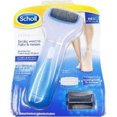 Scholl Elektrický pilník na chodidla Velvet Smooth a středně drsná rotační hlavice s mořskými minerály