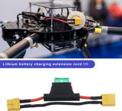 YUNIQUE GREEN-CLEAN 2ks XT60 samec na XT60 prodlužovací kabel s pojistkou 30A 12AWG silikonový drát pro elektrická kola drone RC nabíječka do auta quadcopter