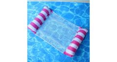 Merco Float Stripe nafukovací lehátko růžová 1 ks