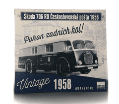 INTEREST Skládačka 1:72 autobusu Škoda 706 RO Československé pošty 1958.