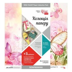 Kraftika Sada oboustranných papírů 30x30cm floral poem (16ks)