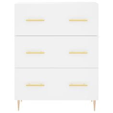 Vidaxl Skříň highboard bílá 69,5 x 34 x 180 cm kompozitní dřevo