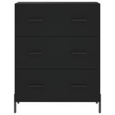 Vidaxl Skříň highboard černá 69,5 x 34 x 180 cm kompozitní dřevo