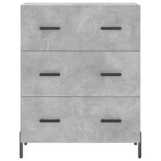 Vidaxl Skříň highboard betonově šedá 69,5x34x180 cm kompozitní dřevo