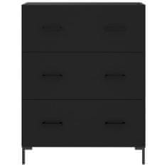 Vidaxl Skříň highboard černá 69,5 x 34 x 180 cm kompozitní dřevo