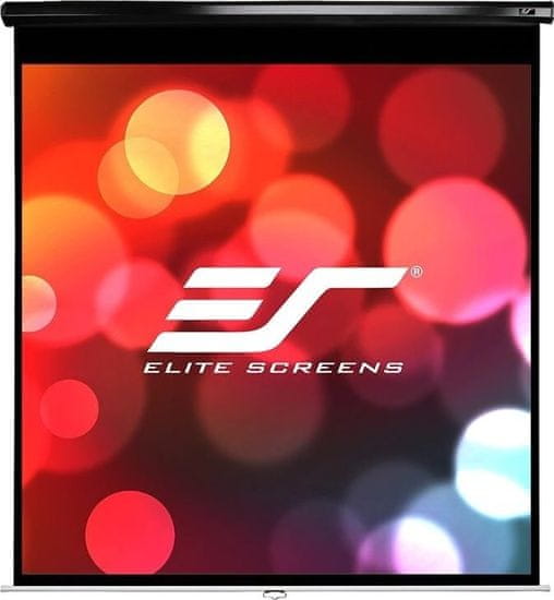 Elite Screens plátno roleta 99" (251,5 cm)/ 1:1/ 177,8 x 177,8 cm/ Gain 1,1/ case černý