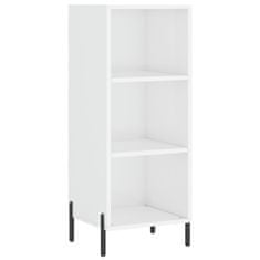 Vidaxl Skříň highboard bílá s vysokým leskem 34,5x34x180 cm kompozit