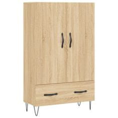 Greatstore Skříň highboard dub sonoma 69,5 x 31 x 115 cm kompozitní dřevo